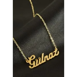 Gülnaz İsimli Kolye -Sarı