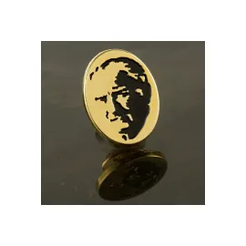 Atatürk Yaka Rozet-Sarı