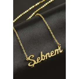 Şebnem isimli kolye -Sarı