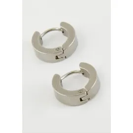 İğneli Erkek Çelik Küpe-Siyah