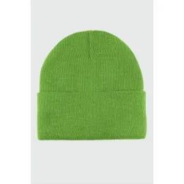 Çift Kat 1 Nci Kalite Renkli Bere  Toptan Bere Eldiven -Yeşil-1