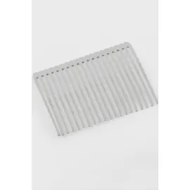 Dalgalı Metal Tarak 1 Adet-Gümüş Rengi