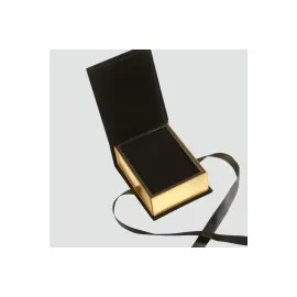 Kurdale Kadife Ahşap Lüx Set Kolye Kutusu-Lacivert