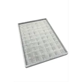 Anfora Kumaş Tırnaklı Yüzük Tablası-Gri