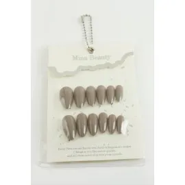 Mina Beauty Kedi Gözü Takma Tırnak-Kahverengi-1