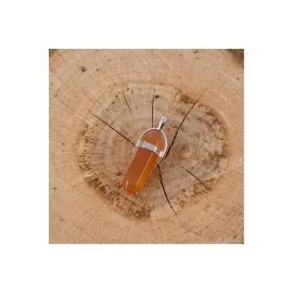 Akik Point Kolye Ucu-Kahverengi