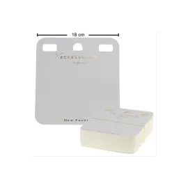 50Li Yaka Kolye Kartı-Beyaz