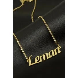 Leman Isimli Kolye -Sarı