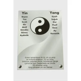 2Li Yin Yang Bileklik Kartı-Beyaz