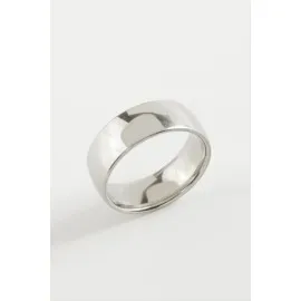 Çelik Alyans Yüzük 8 Mm-20