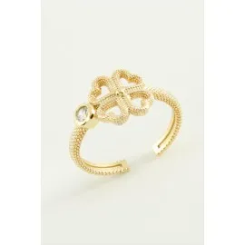 Yonca Metal Yüzük-Gümüş Rengi