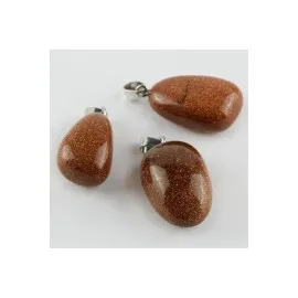 Yıldız Doğaltaş Kolye Ucu-Kahverengi