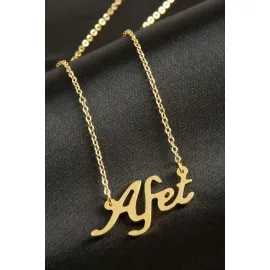 Afet isimli kolye -Sarı