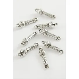 Baklava Desenli Tesbih Aparatı 50 Gram-Gümüş Rengi