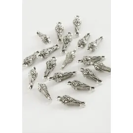 Oval Tesbih Püskül Ara Aparatı 50 Gram-Gümüş Rengi