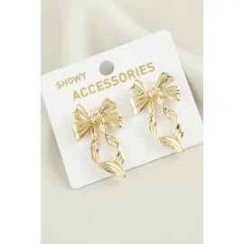 Fiyong Trend Metal Küpe-Sarı