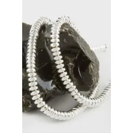 Rondela Hematit Taşı 6 mm-Gümüş Rengi