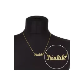 Nadide İsimli Kolye -Sarı