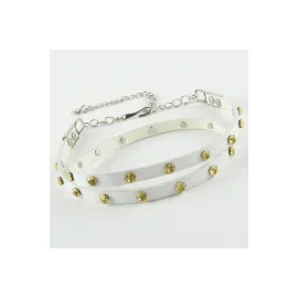 Klasik Deri Taşlı Kemer-Mavi