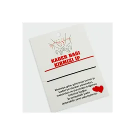 Kader Bağı Kırmızı İp Bileklik-Renkli