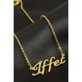 İffet Isimli Kolye -Sarı