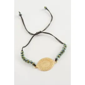 Kristal Çeyrek Bileklik-Renkli