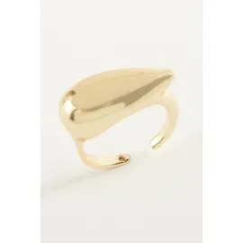 Su Damlası Metal Yüzük-Gümüş Rengi