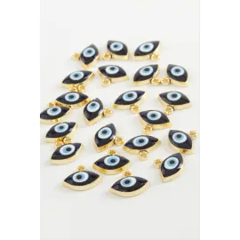 Göz Tek Kulp Mineli Bileklik Ve Kolye Ucu Aparatı 1 Adet-Lacivert