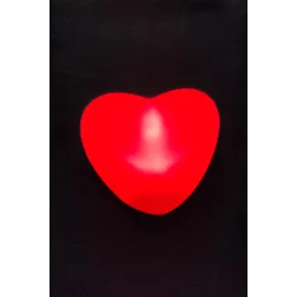 Işıklı Kırmızı Kalp Led Lamba 7 cm-Kırmızı