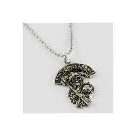 Figürlü Erkek Kolye-Gümüş Rengi