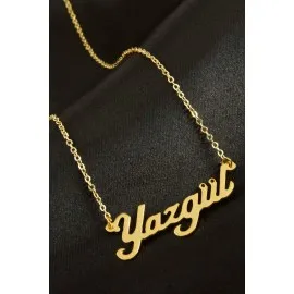 Yazgül Isimli Kolye -Sarı