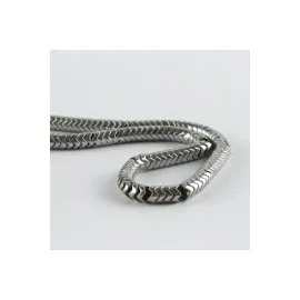 Burgulu Hematit Taşı 6 Mm-Gümüş Rengi