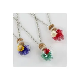 Fanus Canlı Kolye-Gümüş Rengi