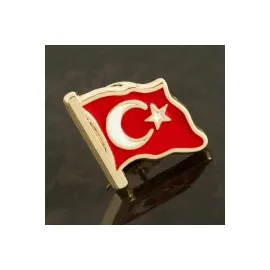 Ay Yıldız Yaka Rozet-Sarı