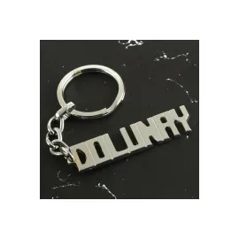 Dolunay İsimli Anahtarlık-Gümüş Rengi