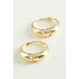 Halka Trend Metal Küpe-Gümüş Rengi