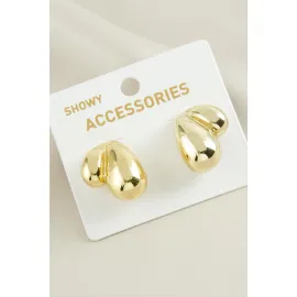 Bombeli Su Damlası Küpe-Gümüş Rengi