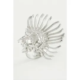 Güneş Metal Yüzük-Gümüş Rengi