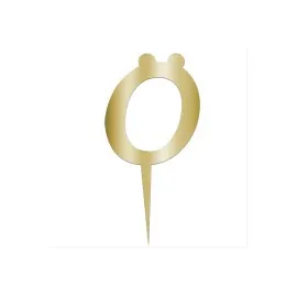 Sarı Renkli Harf Pasta Ve Kek Pleksi-Ö