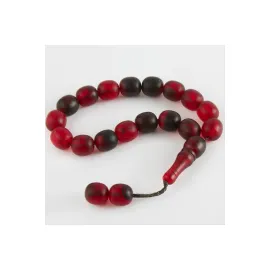17li Oval Şakşak Tesbih-Bordo