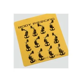 Çapa Çelik Piercing 1 Adet-Siyah