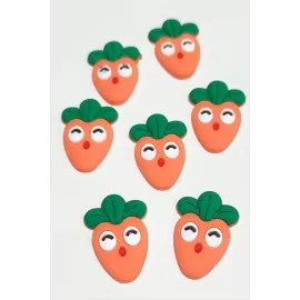 Havuç Silikonlu Figür 1 Adet-Turuncu