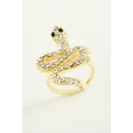 Yılan Taşlı Yüzük-Sarı