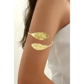 Yaprak Üst Kol Pazu Bilekliği-Sarı