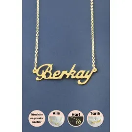 Berkay İsimli Kolye-Sarı