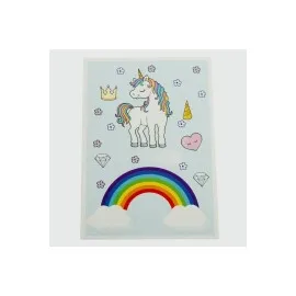 3Lü Unicorn Bileklik Kartı-Mavi