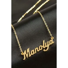 Manolya isimli kolye -Sarı