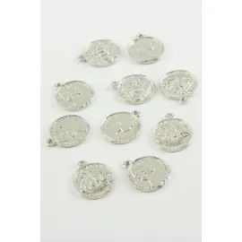 Para Kolye Ucu Aparatı 1 Adet-Gümüş Rengi