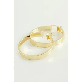 Crt Halka Küpe 4,5 Cm-Sarı