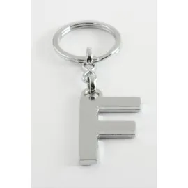 Metal Harf Anahtarlık-F